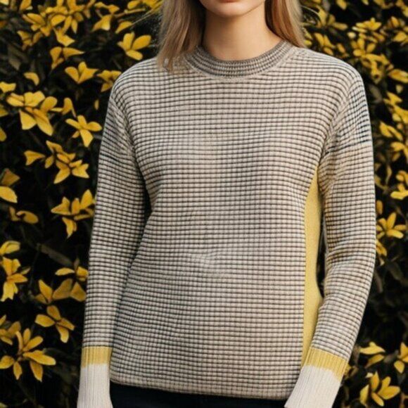 Gabby Isabella Sweaters - Gabby Isabella Striped Asymetrical Sweater
